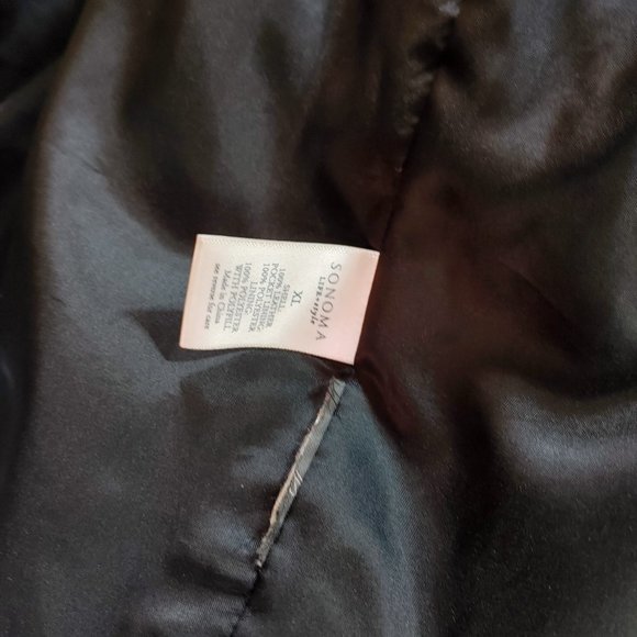 Sonoma Men’s Brown Heavy Leather Jacket Size XL Zip Front Collared Lined - Picture 13 of 13